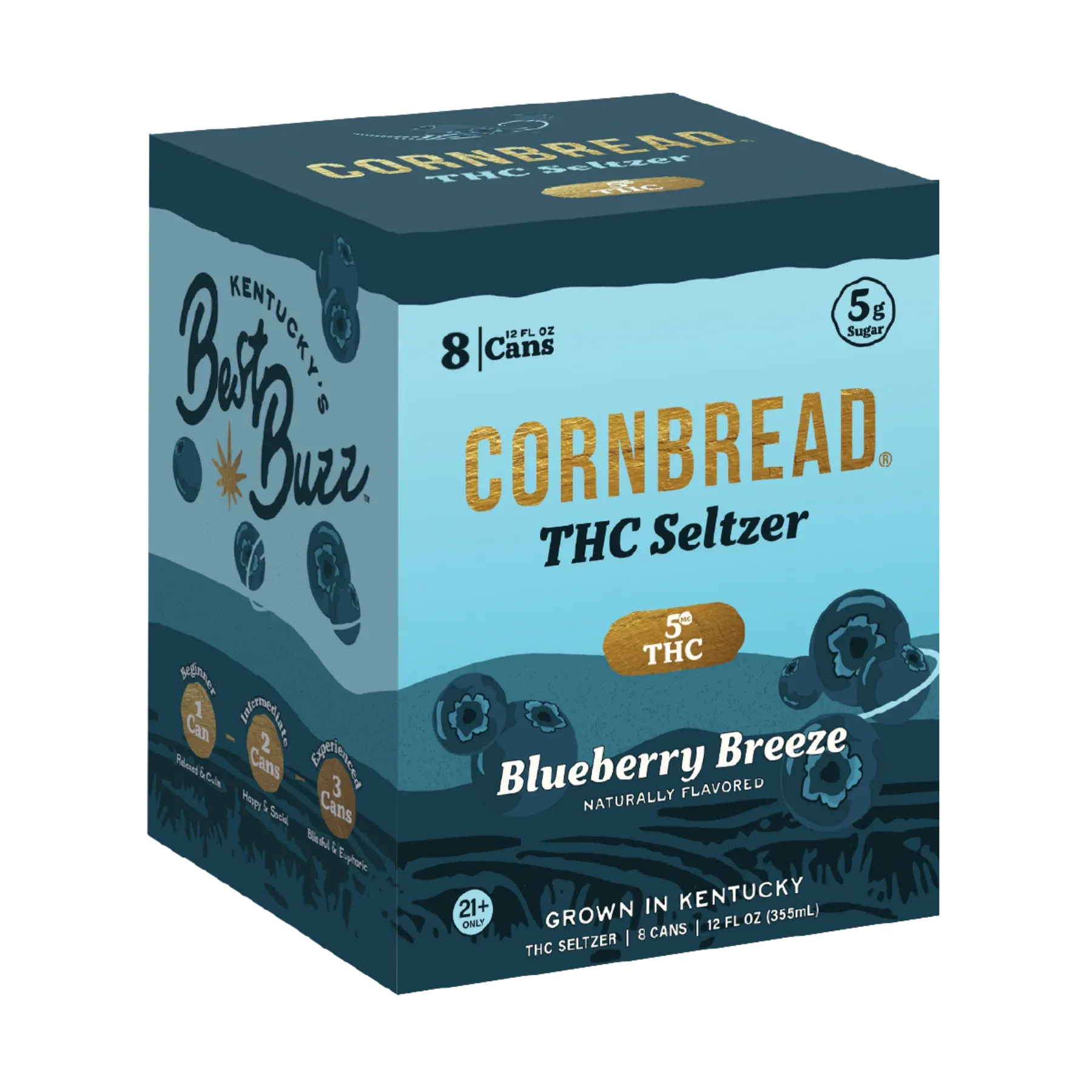 Blueberry Breeze THC Seltzer