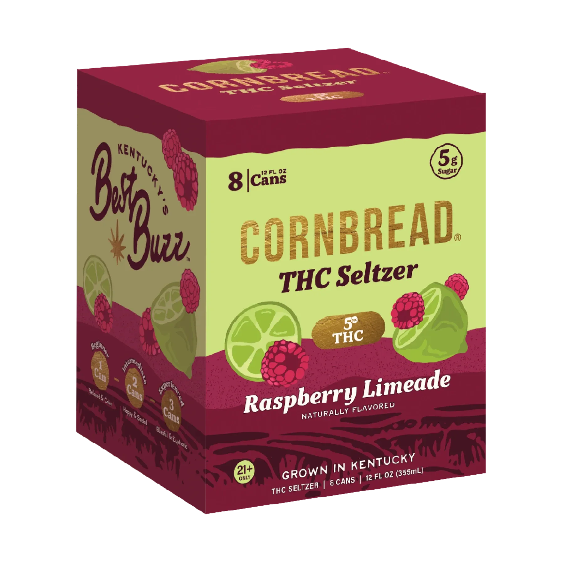 Raspberry Limeade THC Seltzer