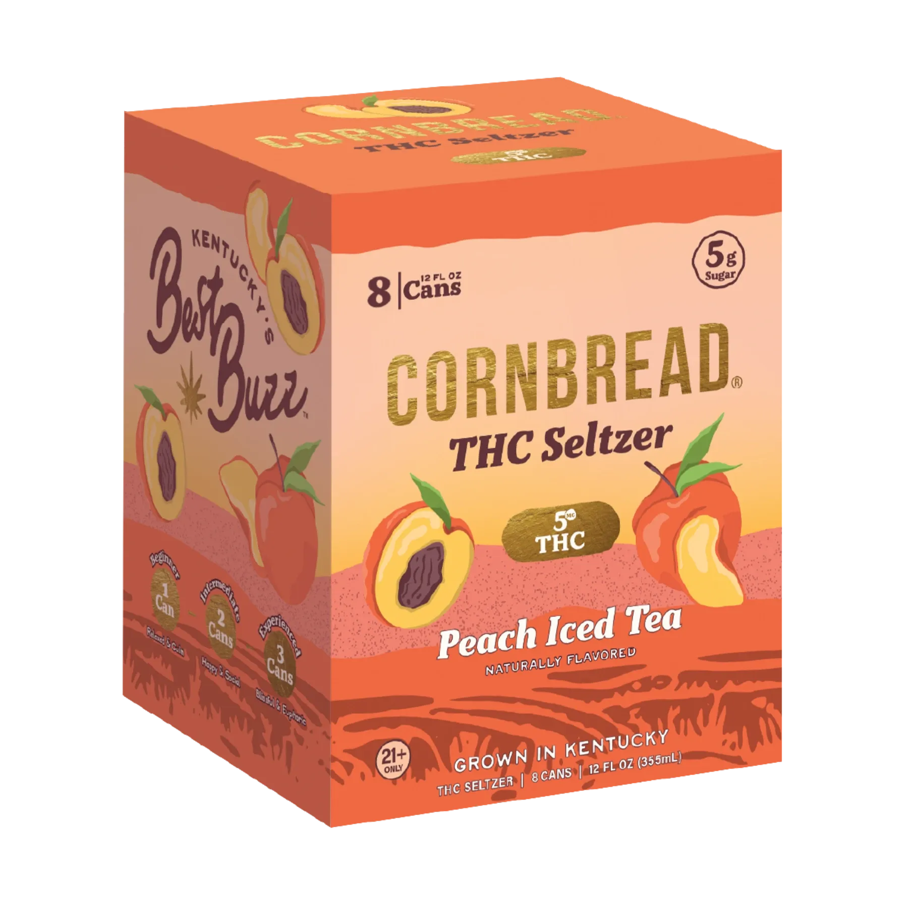 Peach Iced Tea THC Seltzer