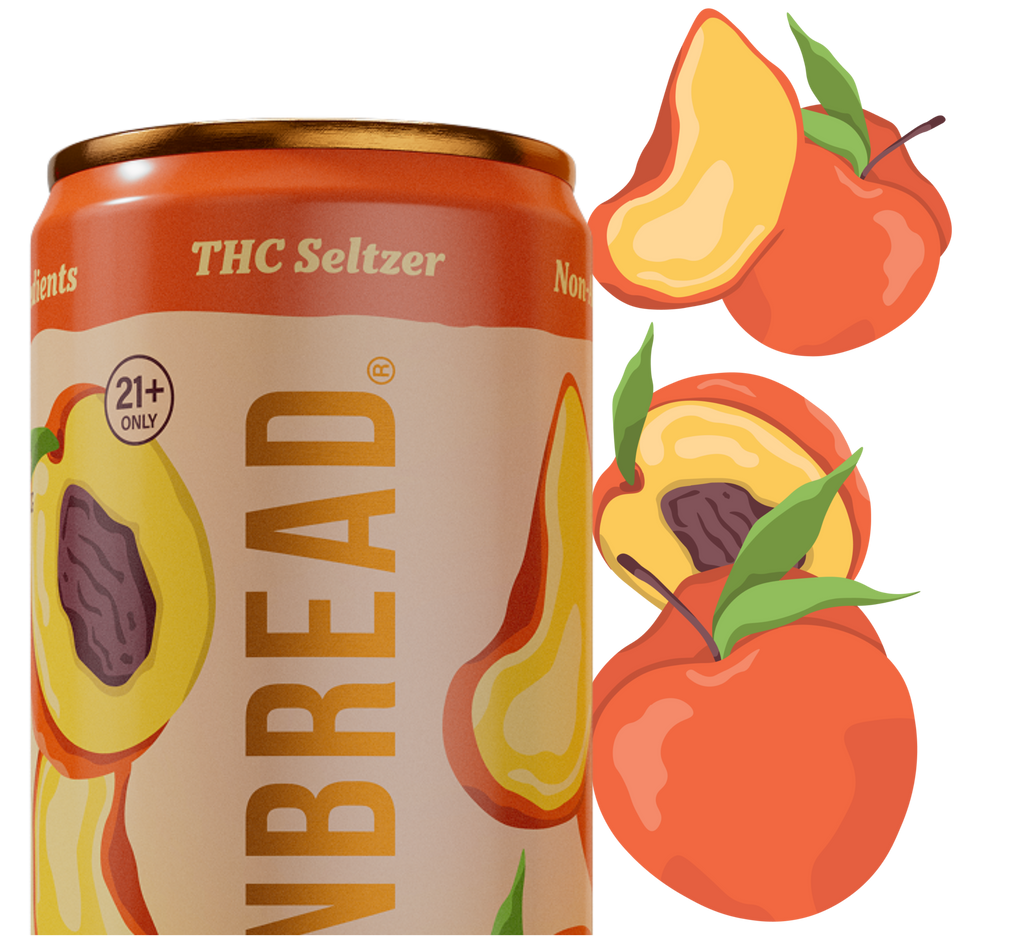 Make Life Peachy with a THC Seltzer