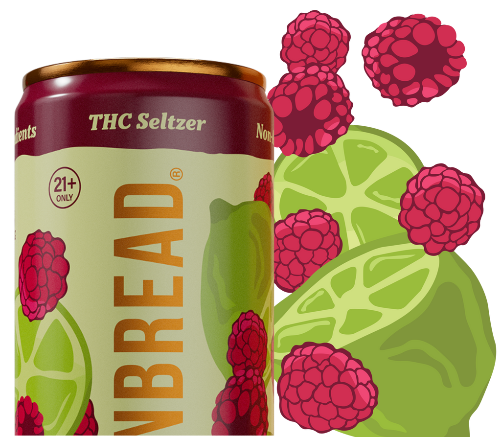 Raspberry Fields Forever in a THC Seltzer