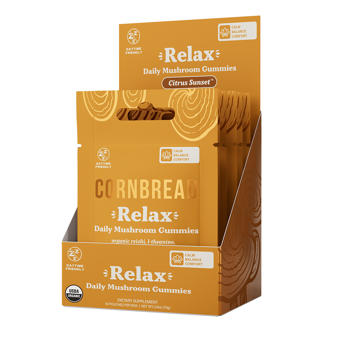 Relax Mushroom Gummy 2ct Sachet (10ct POP master box)