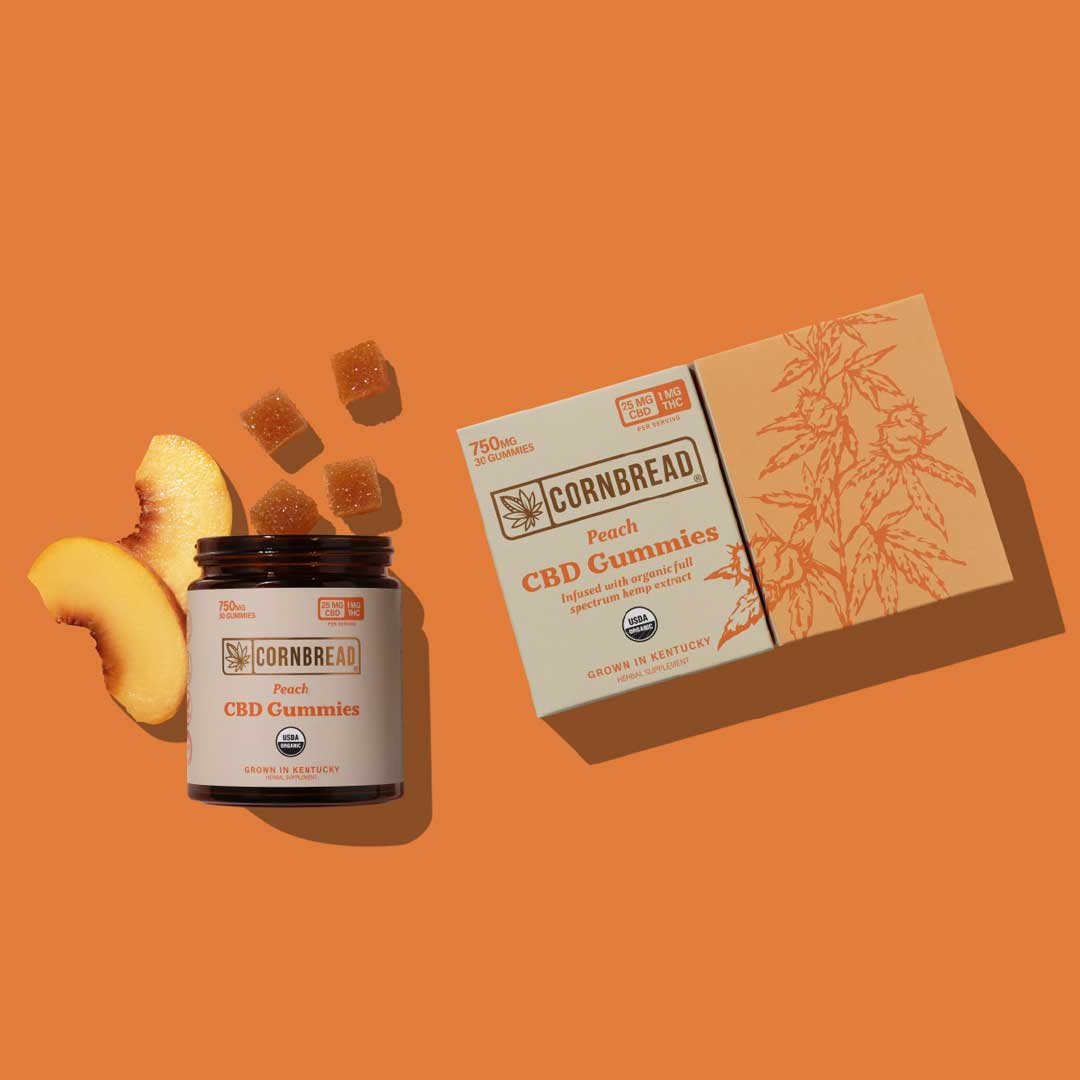 Cornbread Hemp CBD Peach Gummies