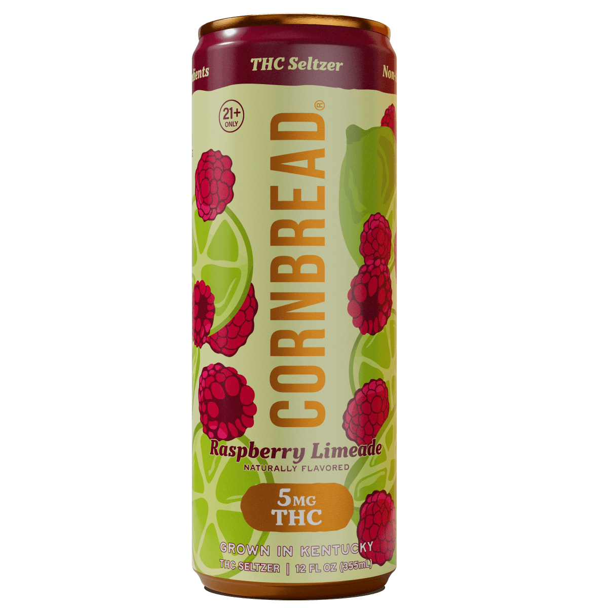 Raspberry Limeade THC Seltzer, 5mg - 24ct Case