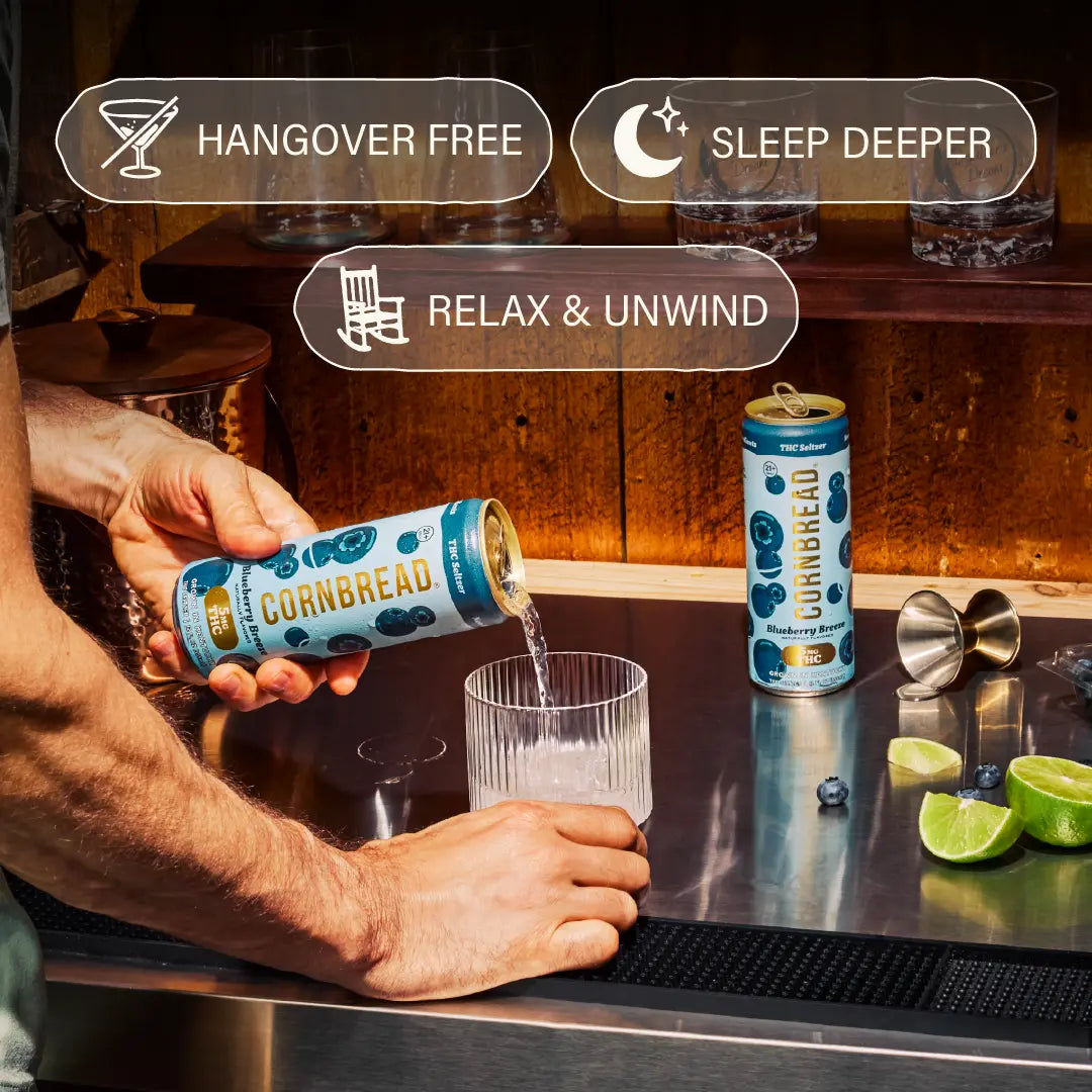 Blueberry Breeze THC Seltzer
