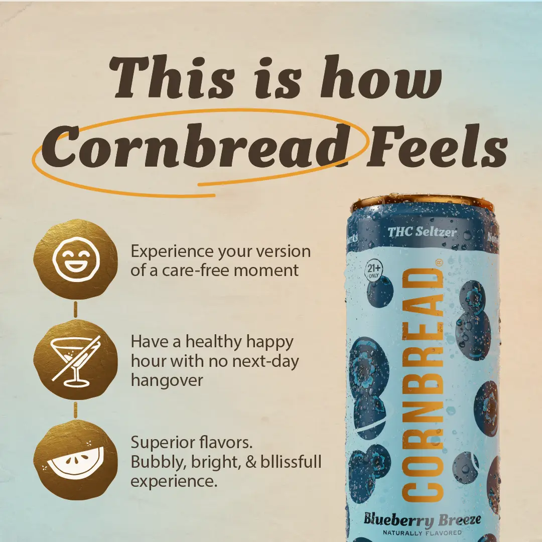 Blueberry Breeze THC Seltzer