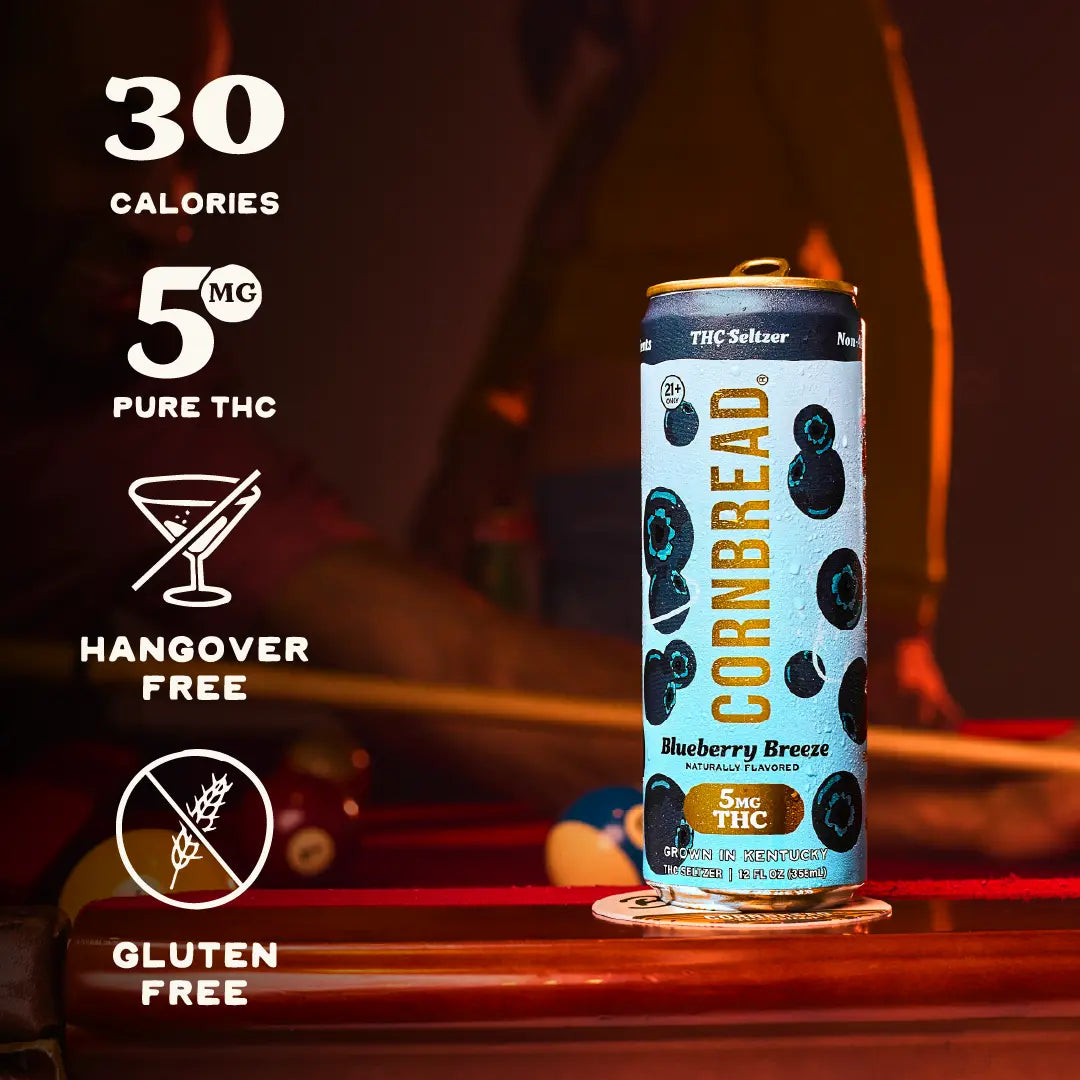 Blueberry Breeze THC Seltzer