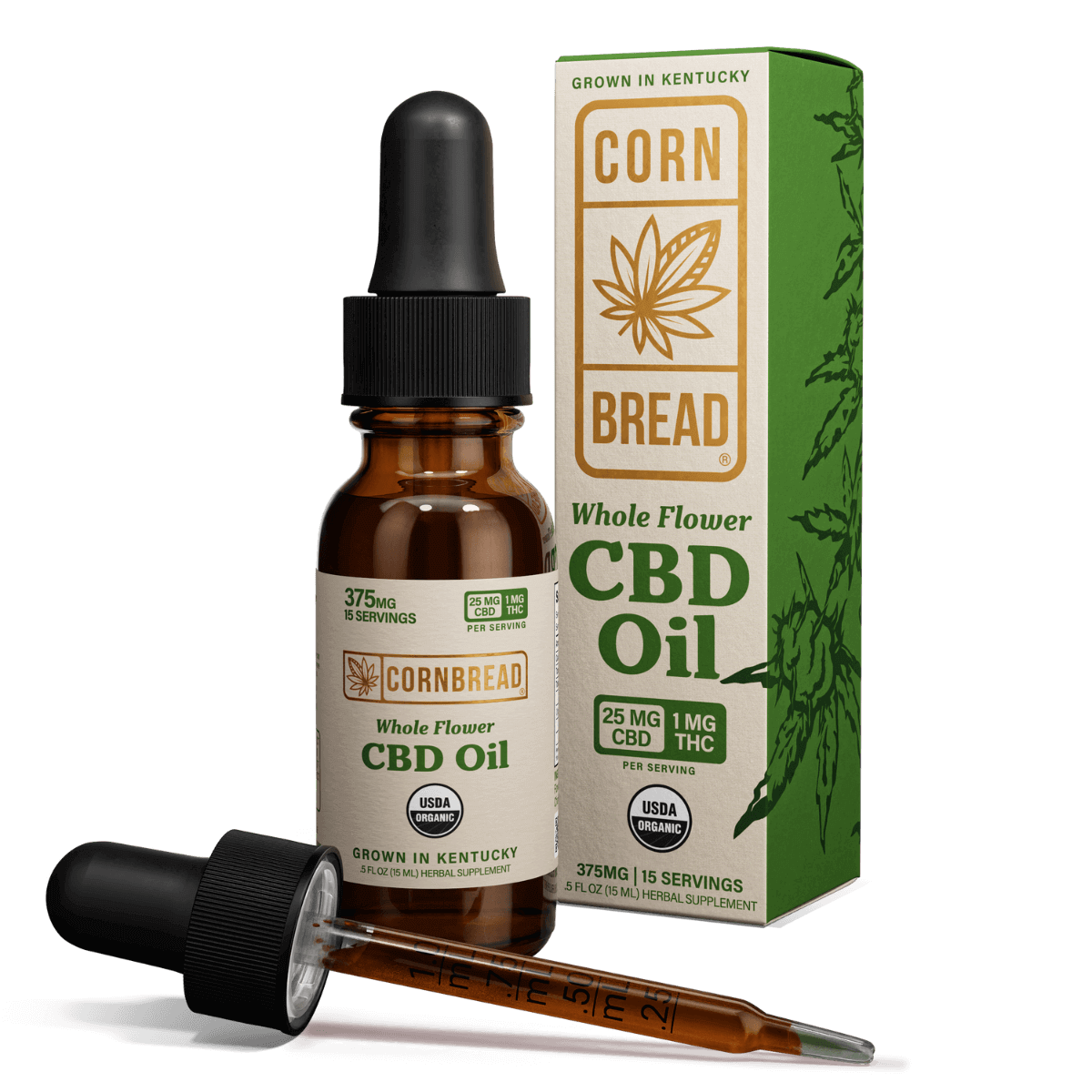 Whole Flower USDA Organic CBD Oil 375mg