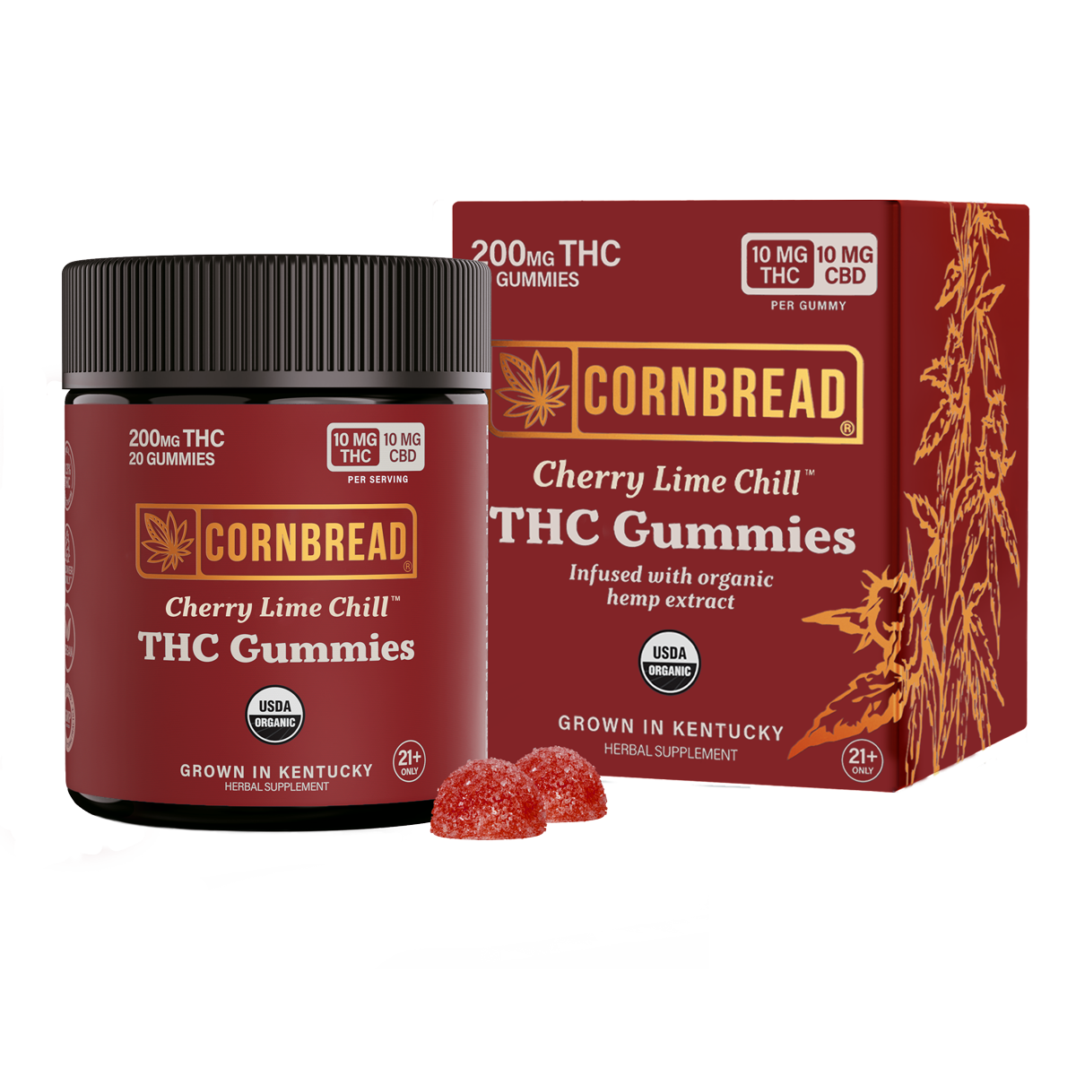 Cherry Lime Chill THC Gummies, 10mg