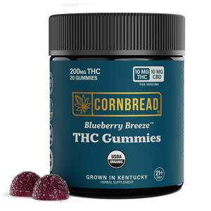 Blueberry Breeze THC Gummies, 10mg