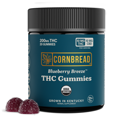 Blueberry Breeze THC Gummies, 10mg