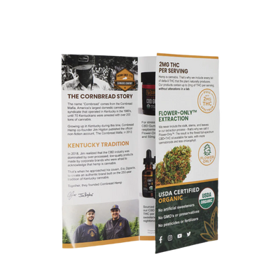 Trifold Brochure – Cornbread Hemp B2B